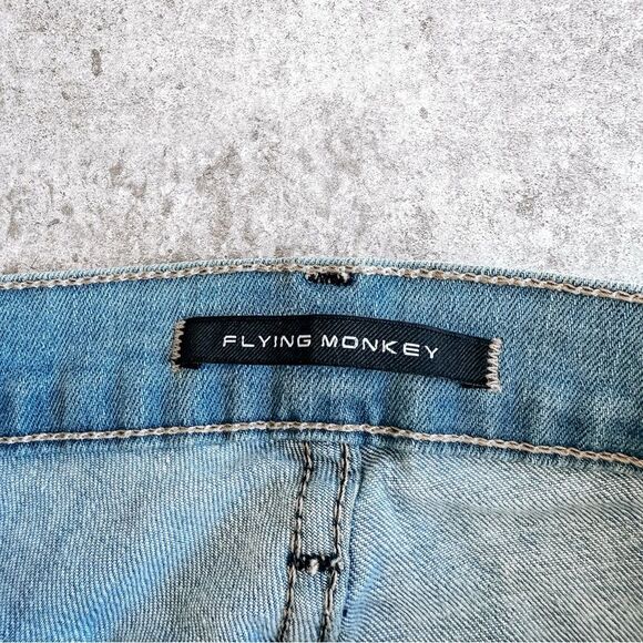 Flying Monkey Lightwash Skinny Jean High Rise Size 26 - Picture 6 of 8